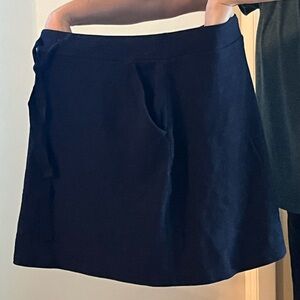 LOFT Women's Navy Cotton Skirt